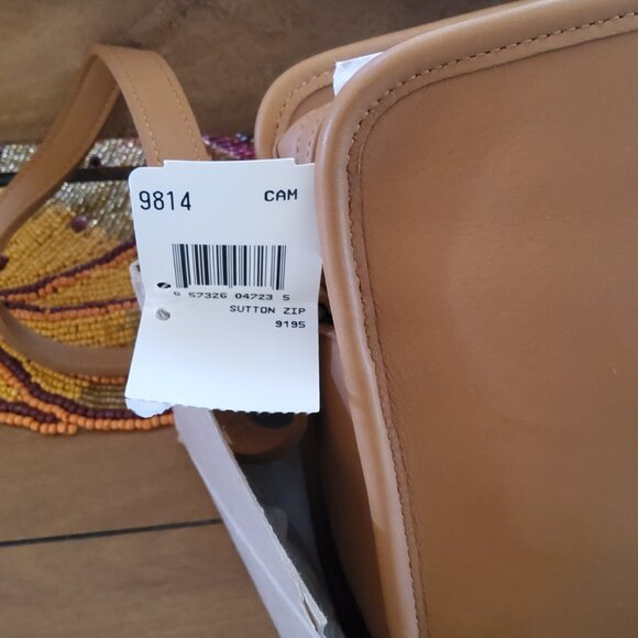 Never Used in Box with Tags 1999 Vintage Coach Sutton Zip 9814 in Camel - Picture 16 of 16